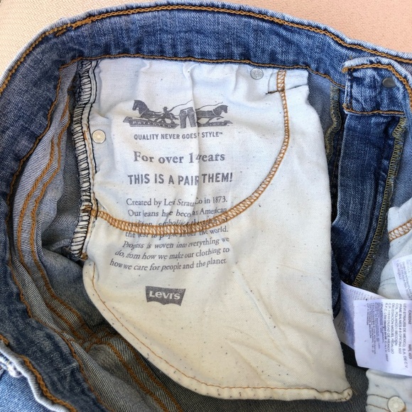 Levi’s Cotton Blend Medium Wash Straight Leg Jeans W36 L32 - Picture 7 of 15